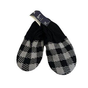 Gap Cozy Slipper Socks Palid Gray Black  Men Size 6/7 XS